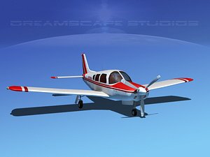 3d model propeller piper cherokee