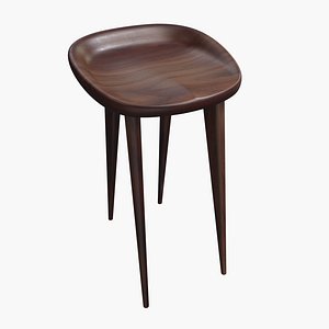 Oxford Bar Stool Solid Wood Dark