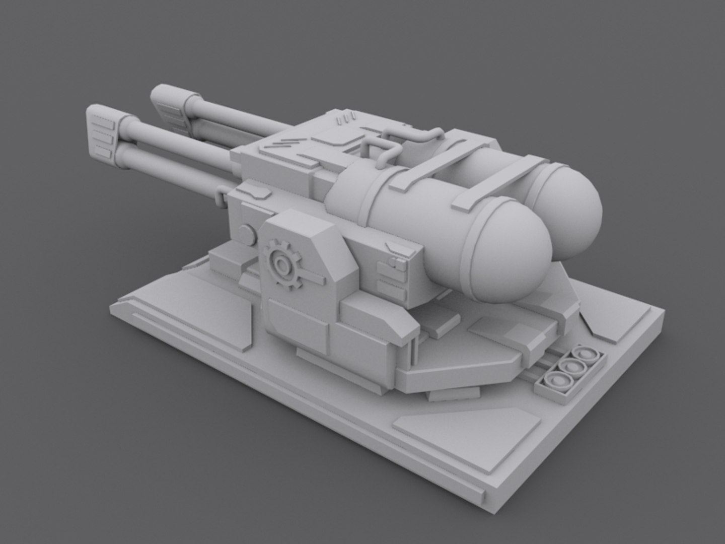 3d flameturret turret