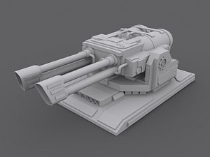 3d laserturret turret model