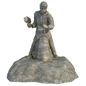 stone break man 3D model