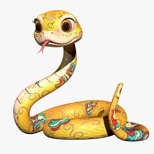 3D Lunar New Year Snake cartoon Snake