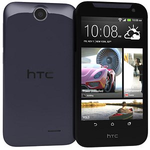 htc desire 310 purple 3d model