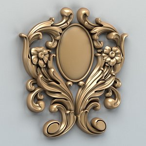 Carved decor vertical 002