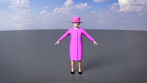 3D model Queen Elizabeth