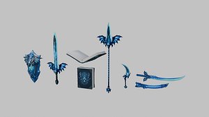 Vol-1 Frost Wyvern Weapon Set 3D