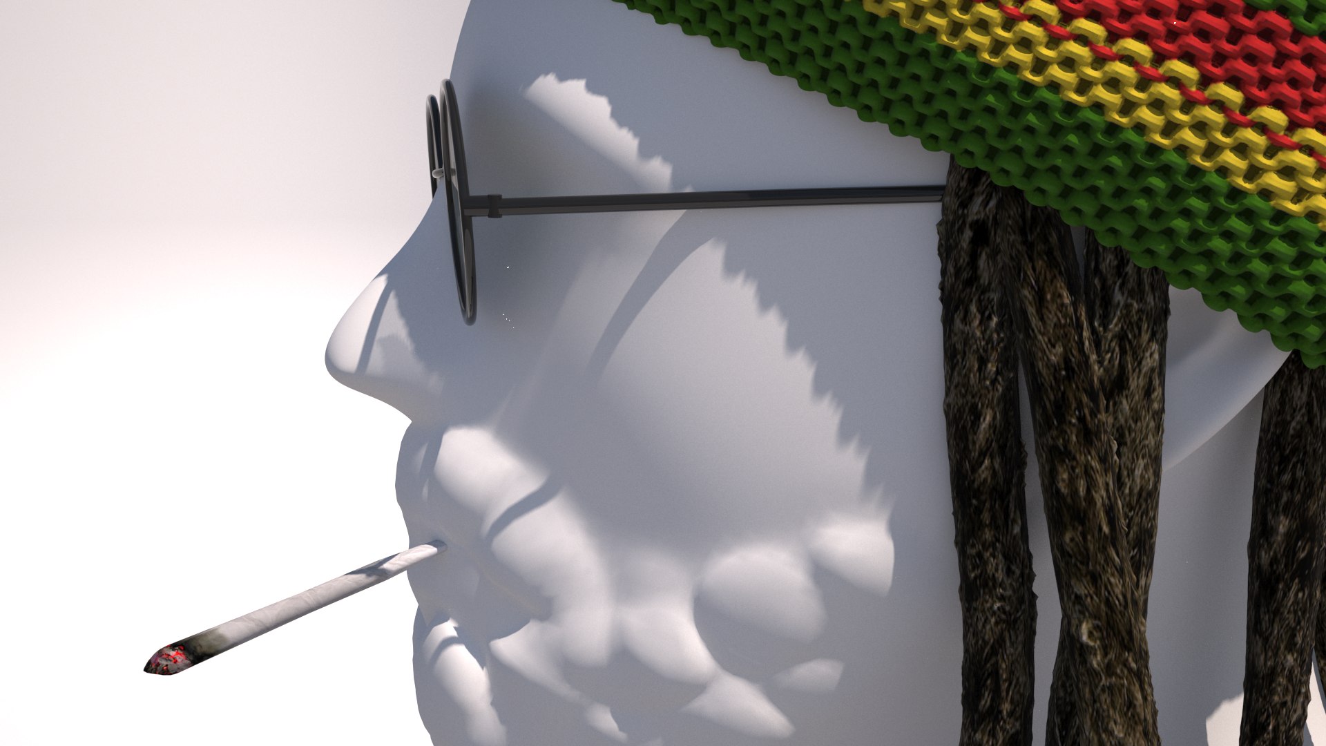 3d Rasta Hat