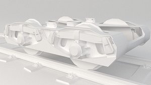 Lowpoly Train wheel Bogie (5)