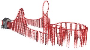 3D Roller Coaster Track