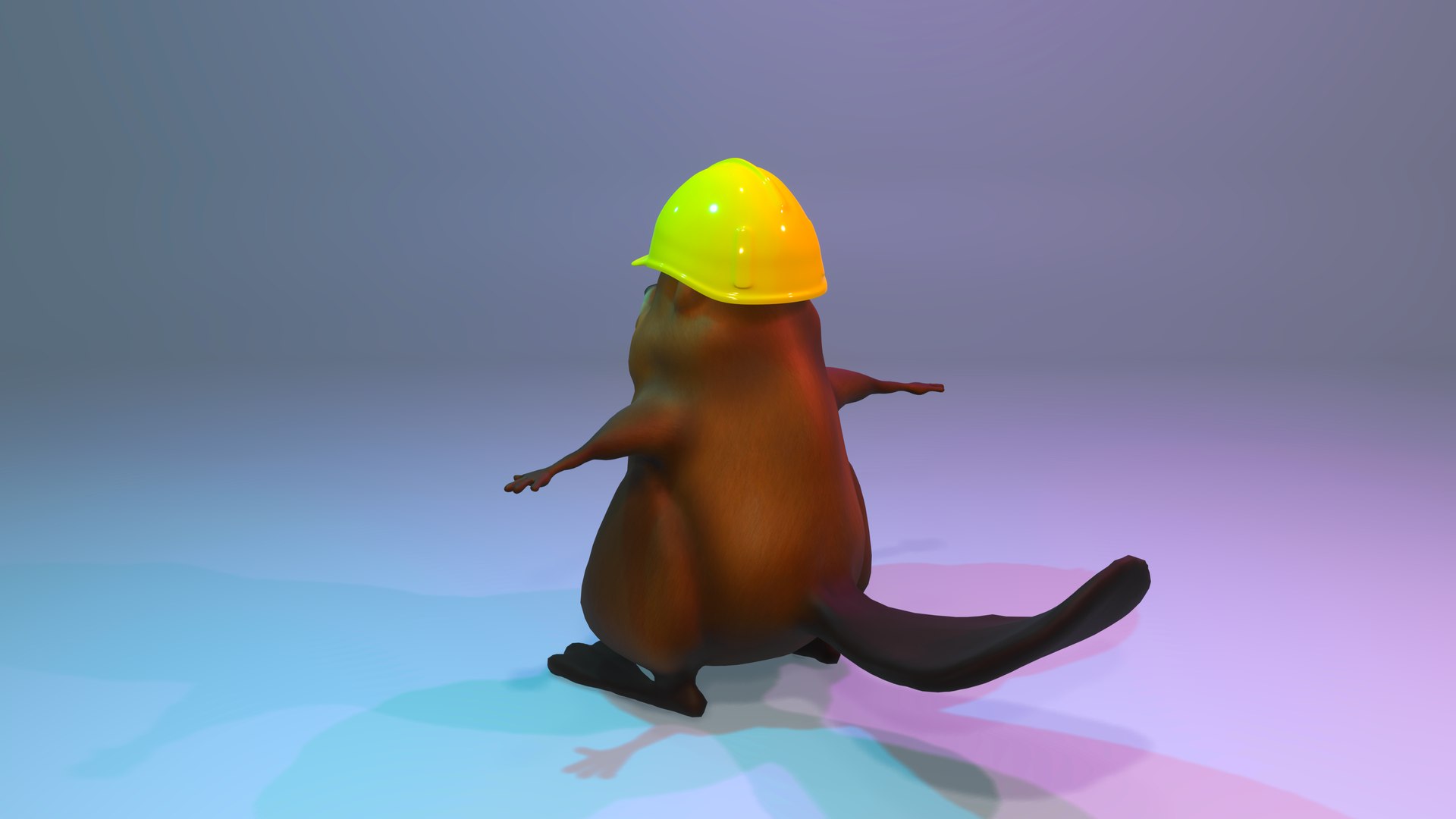 Beaver cartoon funny model - TurboSquid 1675174