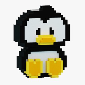 Voxel Penguin 3D
