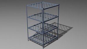 3D Warehouse Rack BLEND and OBJ model