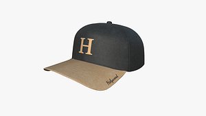 3D Cap A10 Black Beige - Character Fashion Design