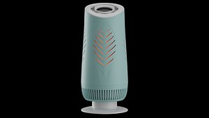 3D Column -shaped air purifier blue with HEPA Filter model