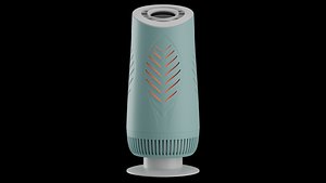Column -shaped air purifier blue with HEPA Filter