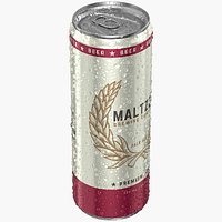 Sleek Beer Can With Droplets 355ml