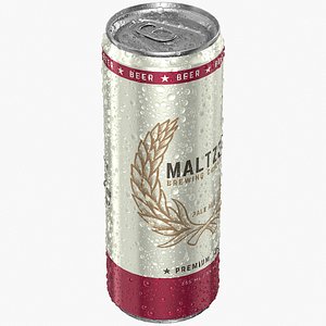 Sleek Beer Can With Droplets 355ml