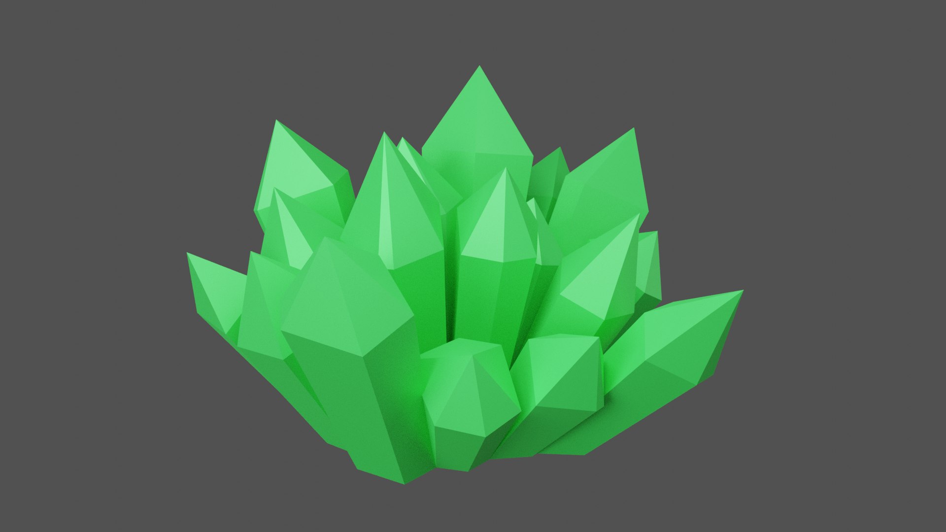 3d Green Crystal Model - Turbosquid 2038076