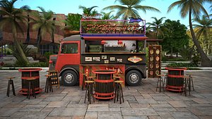 Citroen Pizza truck 3D model