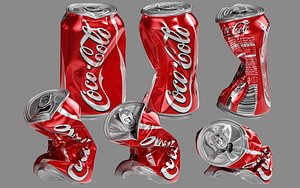 3D soda crushed cans