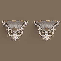 Syroco fleur de lis Wall Console Pocket