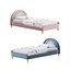 Lit pour enfants au fini velours Rainbow Kids
