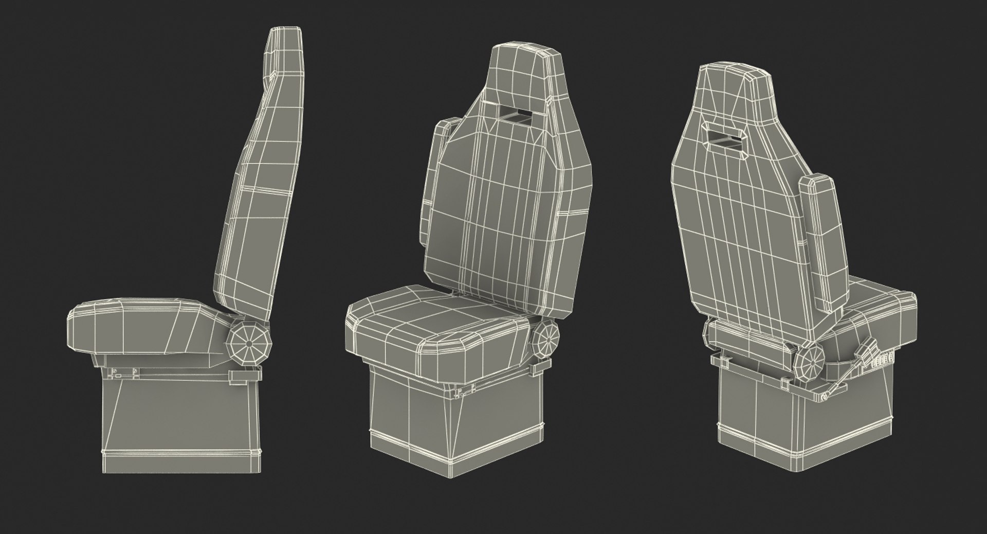 Truck Seat 3D Model - TurboSquid 1298677