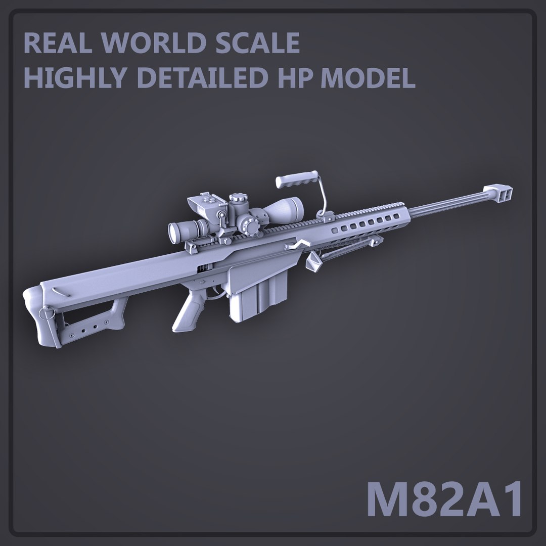 Sniper rifle 3D model - TurboSquid 953659