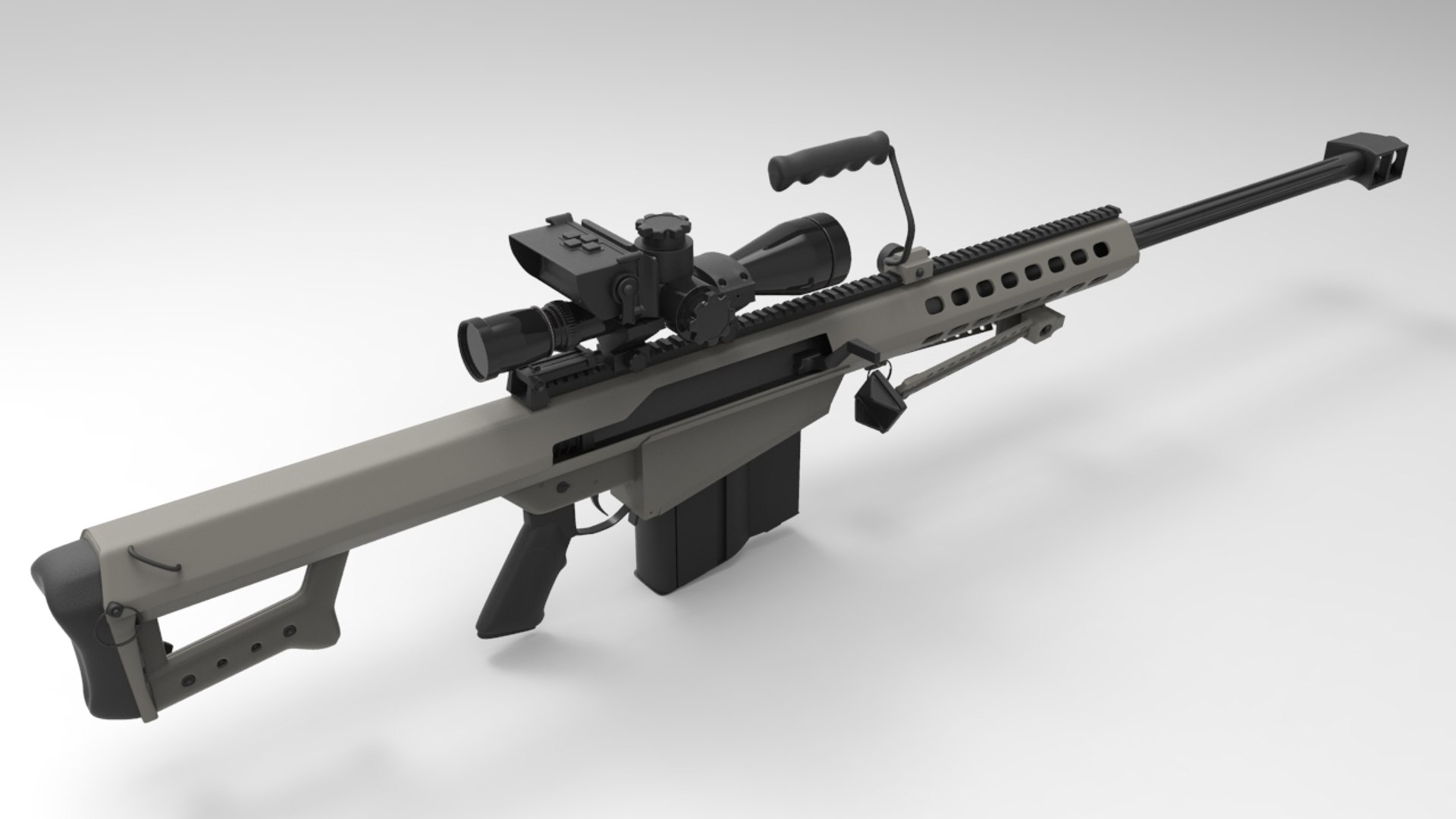 Sniper rifle 3D model - TurboSquid 953659