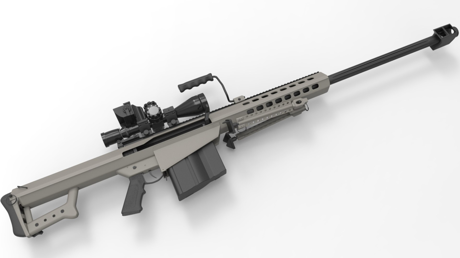 Sniper rifle 3D model - TurboSquid 953659