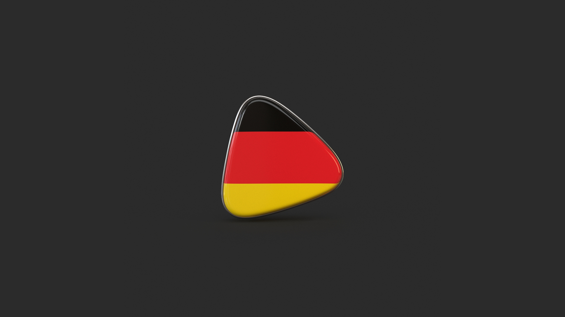 3D Model Germany Flag Icon - TurboSquid 2058935