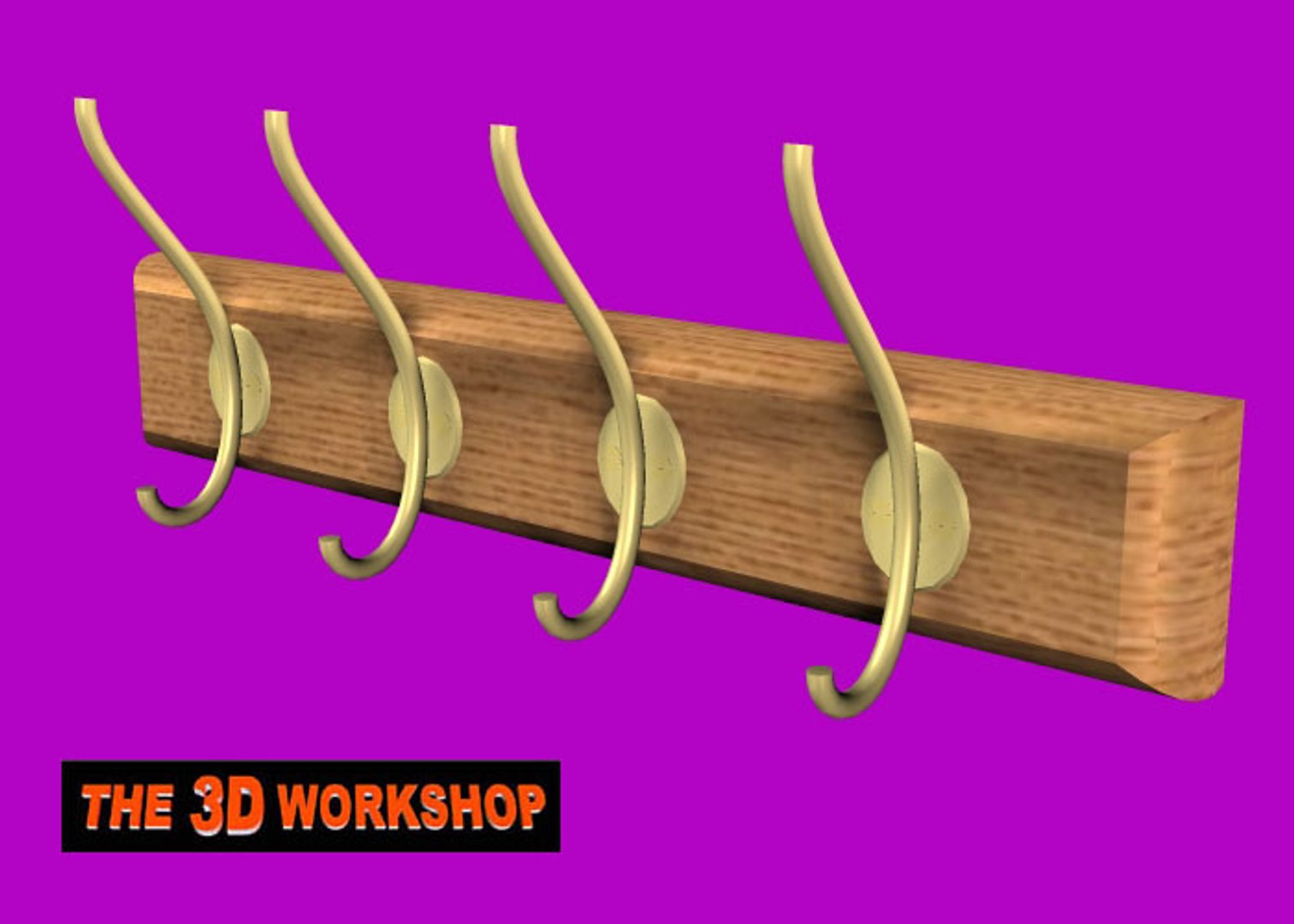 Coat Hooks 3d Model
