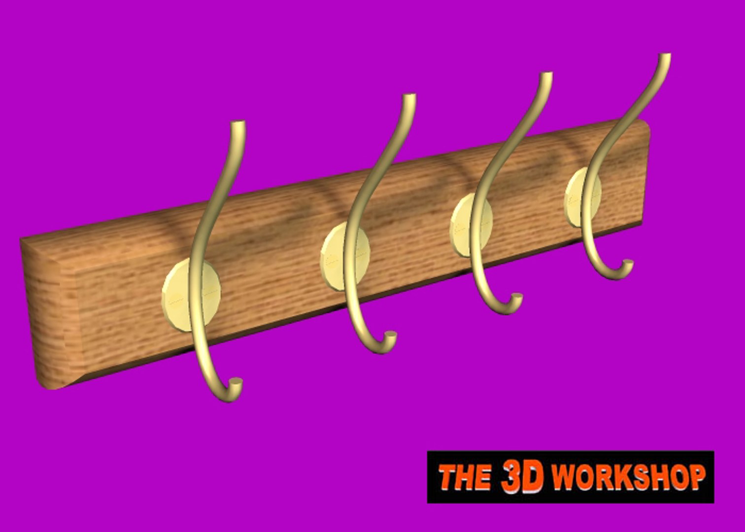 Coat Hooks 3d Model