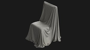 3D Covered Classic Chair 01 model