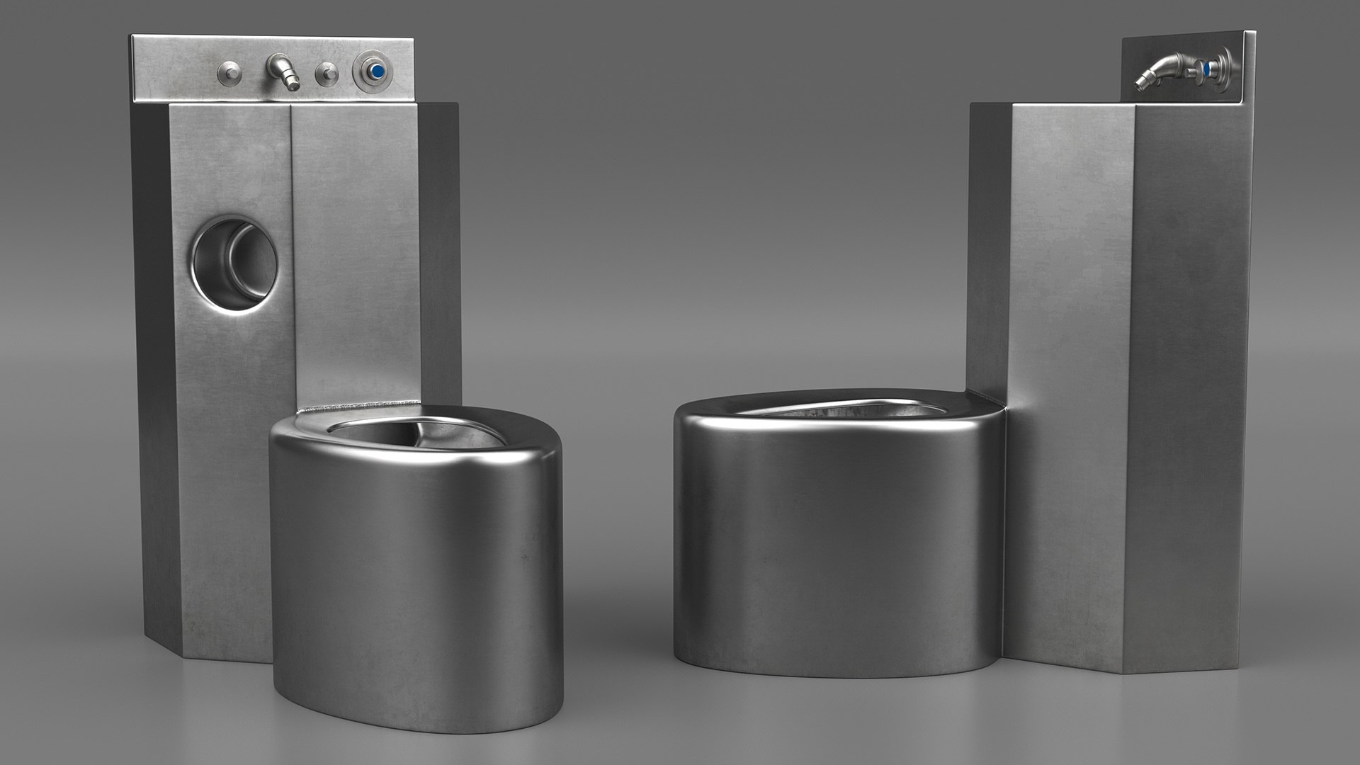 3D Dirty Stainless Steel Prison Toilet Sink Combo - TurboSquid 2111766