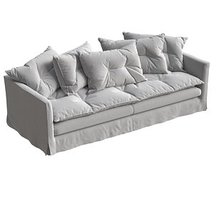 3D Soot ashley cloud sofa model