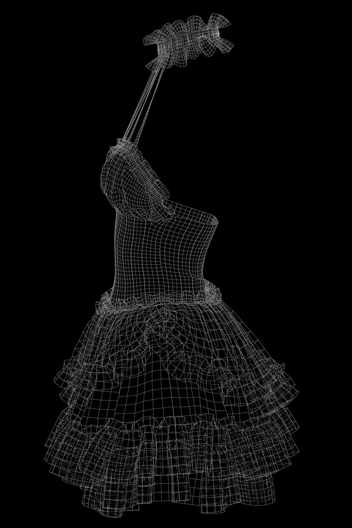 4 Dresses Female Low Poly Model Game Ready-VOL01 3D Model - TurboSquid ...