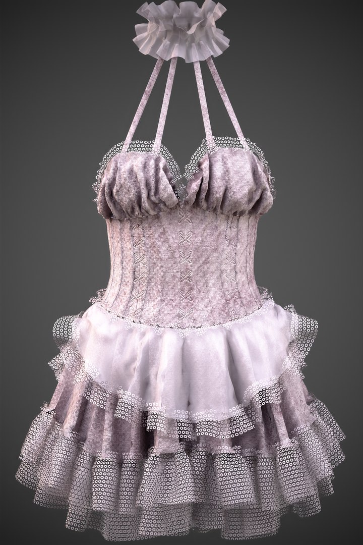 4 Dresses Female Low Poly Model Game Ready-VOL01 3D Model - TurboSquid ...