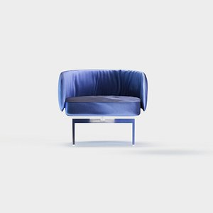 Armchair Velvet 3D model
