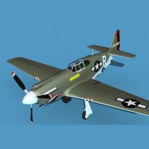3D model North American A-36A Apache V02 USAAF