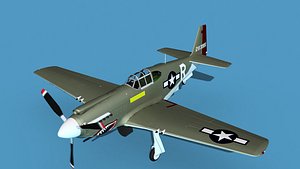 3D model North American A-36A Apache V02 USAAF