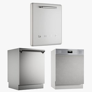 3D model realistic dishwasher 1 collections
