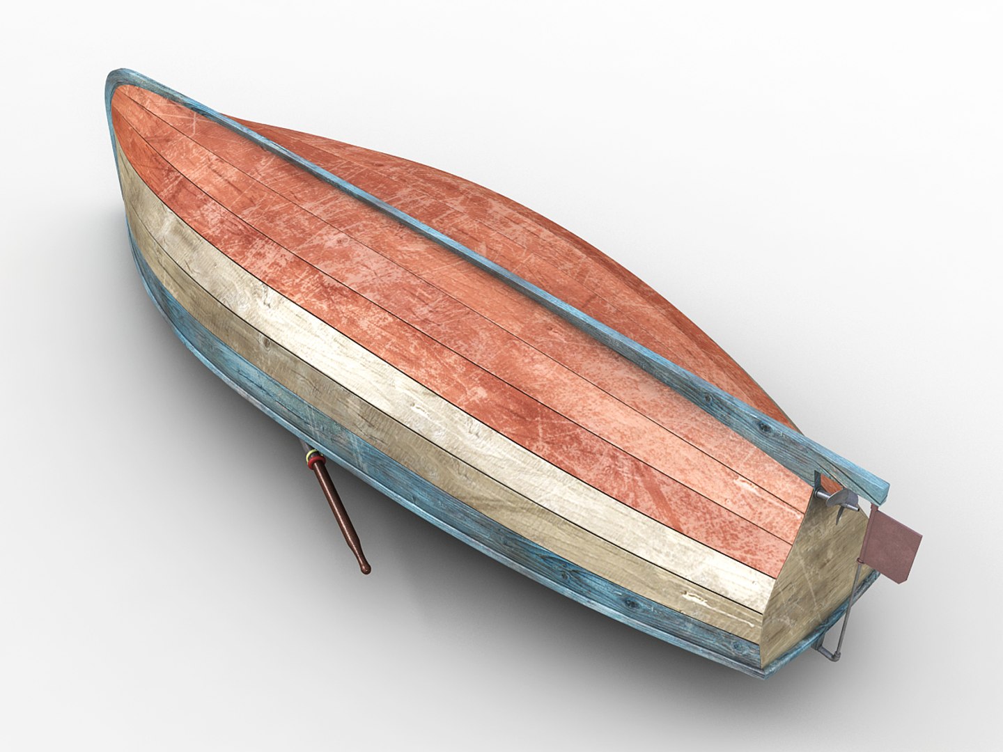 3d Wood Fishing Boat