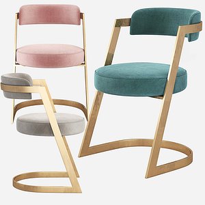 3D kelly wearstler studio dining chair
