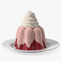 Pudding with Whipped Cream