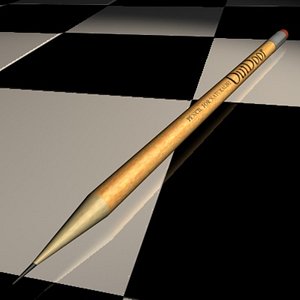 free pencil 3d model