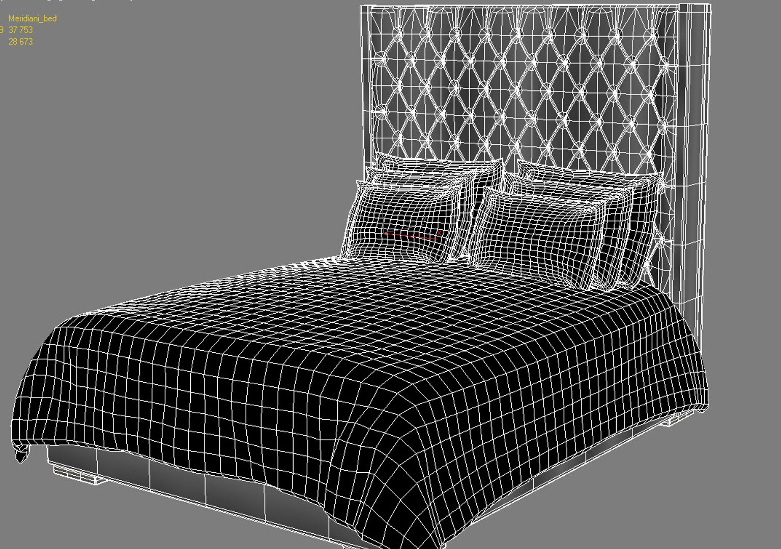 3d Meridiani - Thurman Bed Model