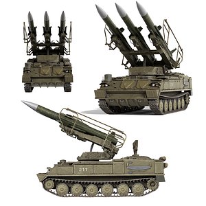 2K12 Kub Air Missile System 3D model