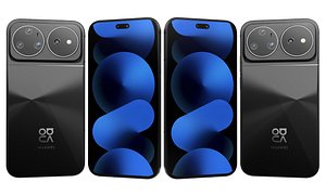 3D Huawei nova 16 Ultra Black model
