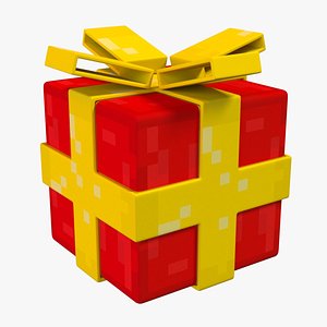 3D Minecraft Present